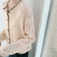 Spring  Autumn Long Sleeve Hollow Knitted Sweater Cardigan Jacket Loose Women's Casual Fashion Top Student