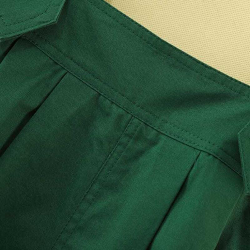 Salt-tie Bib Pants Women Summer Thin Loose Green Wide-leg Pants Workwear Jumpsuit Straight Pants