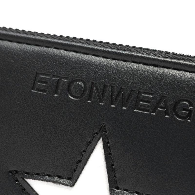 Long Wallet Men Women Anti-theft Leather Pentagram Mobile Phone Card Package Clutch Coin Bag
