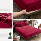 3pcs/set Thick Coral Velvet Mattress Cover Crystal Velvet Bedspread Plus Velvet Flange Winter Warm Bed Cover