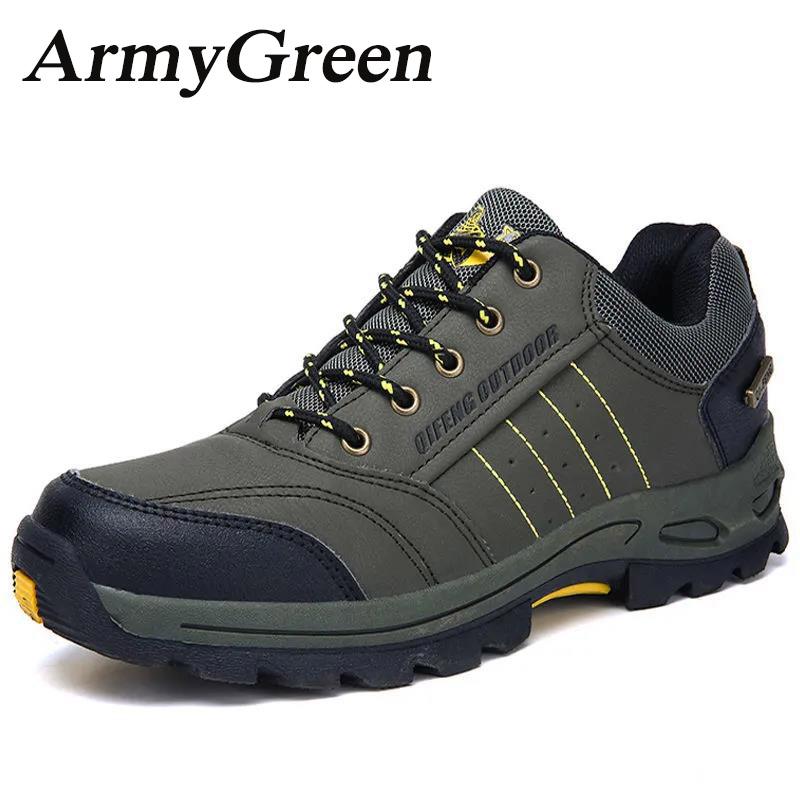 Outdoor Hiking Shoes Men's Sports Shoes Fashion Casual Men's Hiking Shoes Large Size Non-slip Waterproof Winter Shoes