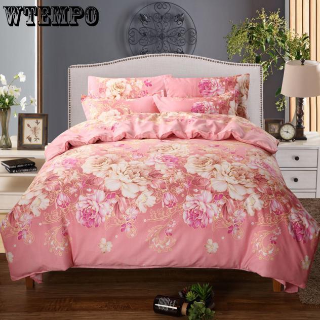 New  Home Cartoon Fox 3/4pcs Bedding Sets Children's Beddingset Bed Linen Duvet Cover Bed Sheet