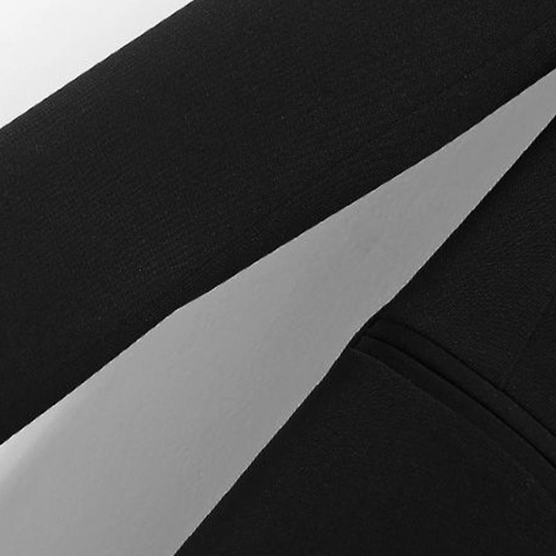 Small Suit Jacket Women's Mid-length Spring and Autumn Women's Temperament Slim Black Suit Long