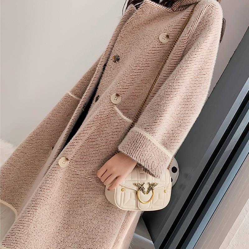 Winter Women Coat Fur Coat Luxury Long Fur Coat Loose Lapel OverCoat Thick Warm Female Coats