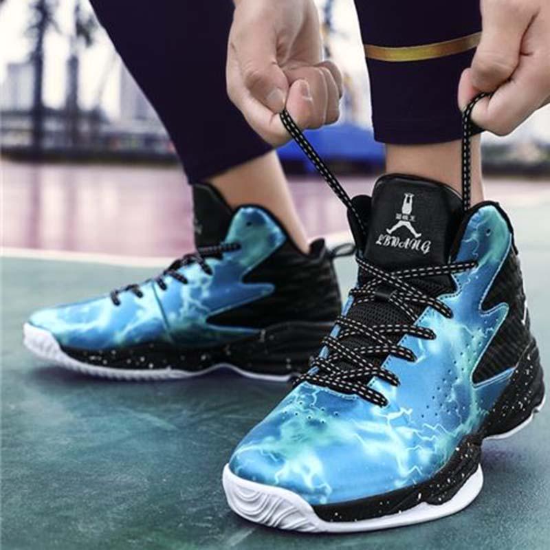 35-45 Couples High-top Sneakers Men Basketball Shoes Non-slip Breathable Deodorant Running Shoes