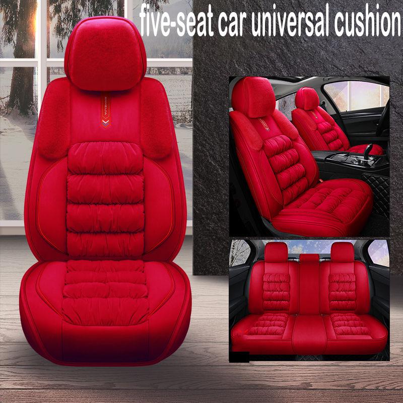 Car seat cushions all surround 5 seat car cushions Winter warm and comfortable plush seat cover