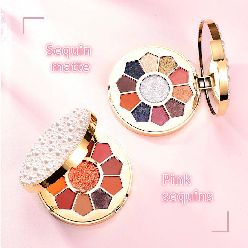 Streamer Pearl Eyeshadow Pearl Glitter Matte Glitter Pink Glitter Eyeshadow Earth Color Matte