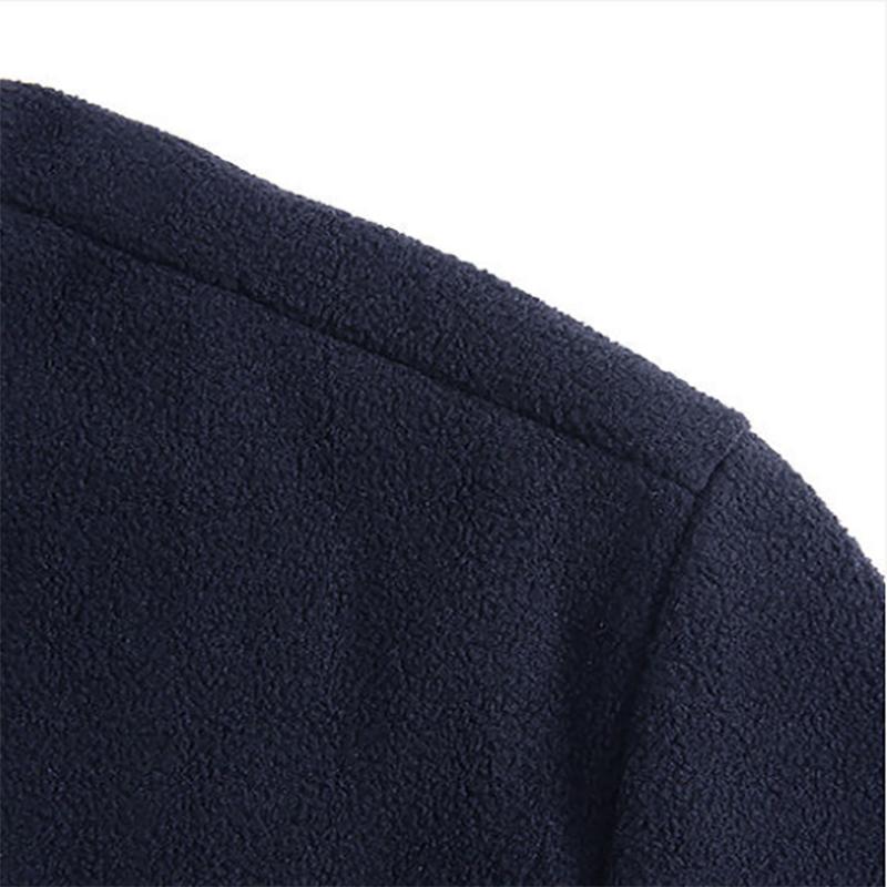 Men's Autumn and Winter Sweater Outdoor Men's Long-sleeved Semi-collar Fleece Lightweight Warm Sweatshirts