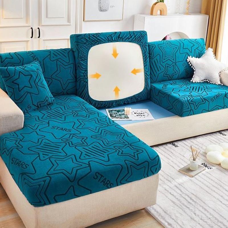 All-inclusive Universal Cover Elastic Jacquard Plush Sofa Cover Non-slip Sofa Cover Cover Four Seasons Universal Cushion