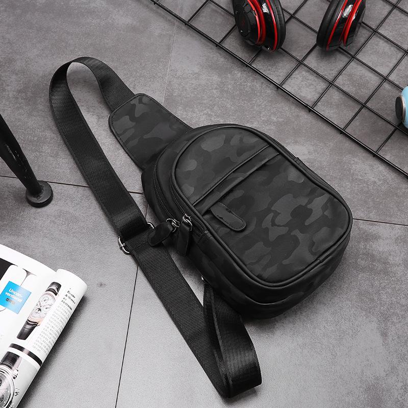 Chest Bag Men Black Waterproof Mobile Phone Camouflage Messenger Bag Outdoor Sports Shoulder Bag