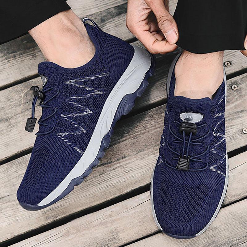 Old Man Shoes Men's Non-slip Soft Bottom Middle-aged and Elderly Walking Shoes Breathable Casual Sports Shoes Father Single Shoes