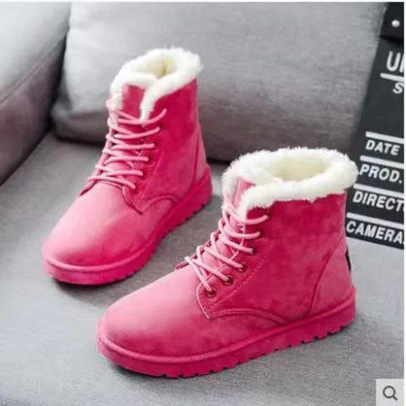 Winter Short Tube Snow Boots Korean Martin Boots Women's Shoes Plus Velvet All-match Cotton Shoes