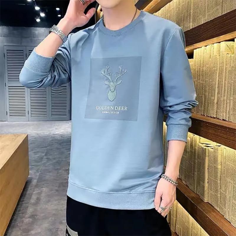 Autumn Men's Loose Round Neck Pullover Sweater Men's Korean Youth Long-sleeved Sweatshirts Clothes