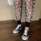 Summer Anti-mosquito Sunscreen Small Daisy Loose BF High-waisted Thin Bloomers Thin Section Nine-point Pants Women
