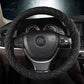 Winter Plush Car Steering Wheel Cover Non-slip Thermal Insulation Elastic Embossed Handle Cover Family Car SUV Truck Interior