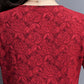 Women's Spring and Autumn Long-sleeved Top Large Size Waist Round Neck Solid Color Mother Top