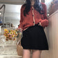 Spring  Autumn Long Sleeve Hollow Knitted Sweater Cardigan Jacket Loose Women's Casual Fashion Top Student