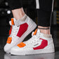Plus Size39-45 Men Sneakers Leather Breathable Shockproof Running Basketball Shoes Non-slip Shoes