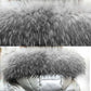 Large Fur Collar Down Cotton Jacket Women Mid-length Winter Fashion Trend Loose Shiny Warm Coat