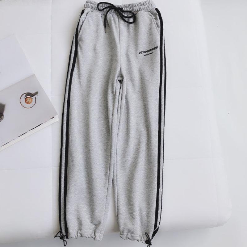 Extra Large Size Sports Pants Women's Spring and Autumn Loose and Thin Waisted Harem Pants Guard Pants Casual Pants Trend