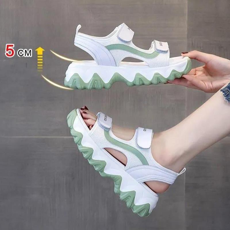 Sandals Women Summer Velcro Flat Beach Shoes Student All-match Sports Women's Shoes