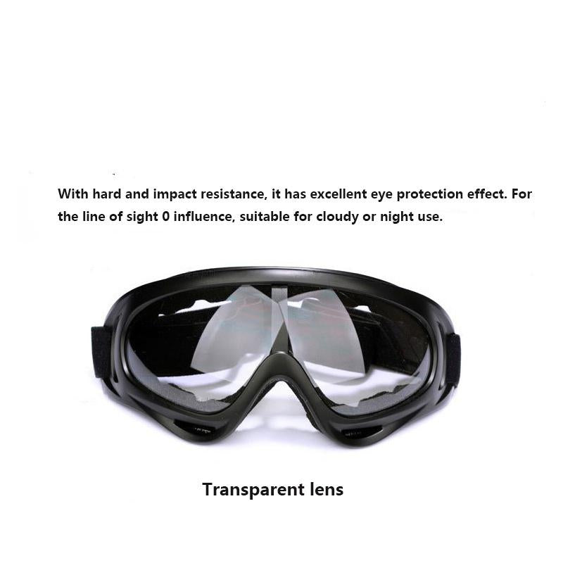 WTEMPO Unisex Motorcycle Riding Goggles Outdoor Sport Sunglasses Windbreak Sand-Proof Tactical Ski G