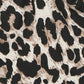 Women's Spring and Autumn Long-sleeved Bottoming Shirt Leopard Print V-neck Slim Top