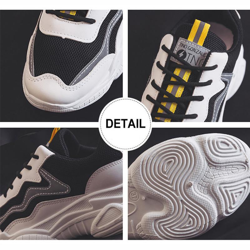 Reflective Sneakers Women Fashion Vulcanized Shoes Woman Designer Platform Chunky Sneakers Shoes