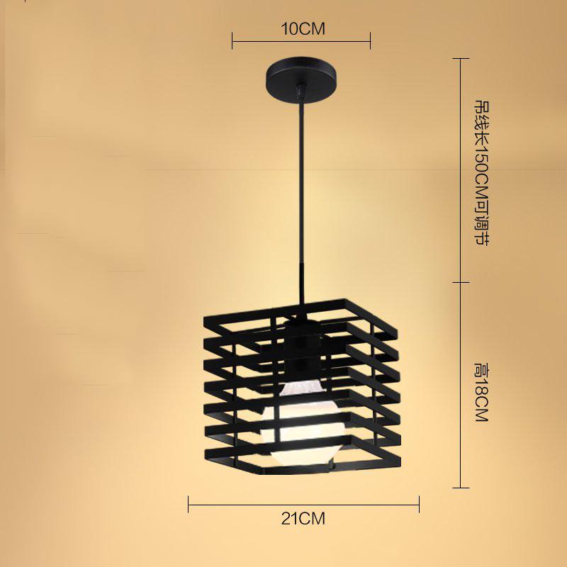 Industrial Style Simple Personality Retro Creative Iron Chandelier Living Room Coffee Bar Bar Lamp
