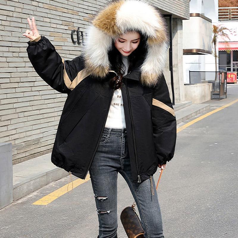 Winter Fashion Trend Women's Short Korean Style Loose Western Style Bread Jacket Thicken Warm Cotton