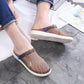 Hole Shoes Female Korean Students Wear Crystal Beach Baotou Half Drag Non-slip Flat Bottom Sandals and Slippers Male XL 45
