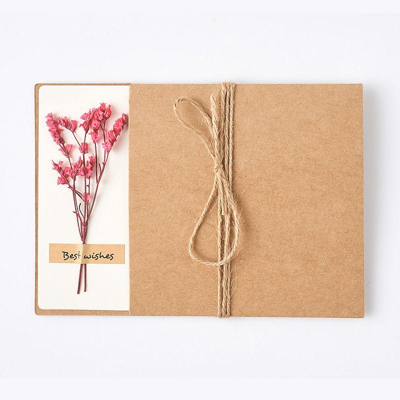 10 Mother's Day Cards Creative Handmade Activities Small Cards Thank You Message Cards Birthday Wishes Dried Flower Cards