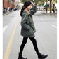 Artificial Wool Is Soft and Comfortable To Overcome The Mid-length Women's Waist and Thin Loose Warm Cotton Jacket Ladies Plus Velvet Jacket Parker