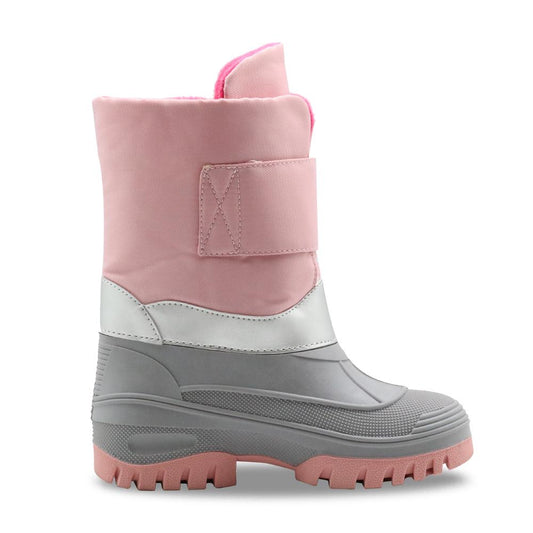 Girls Winter Boots Little Kids Casual Warm Woolen Mid-Calf Boots for Snow Weather Waterproof Shoes
