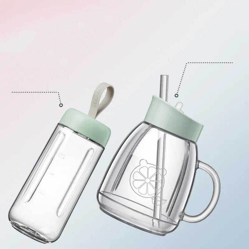 Juicer Household Fruit Cup Small Cooking Machine Automatic Portable Multi-function Deep-fried Juicer 400ml Juicer Cup + 350ml Straw Cup