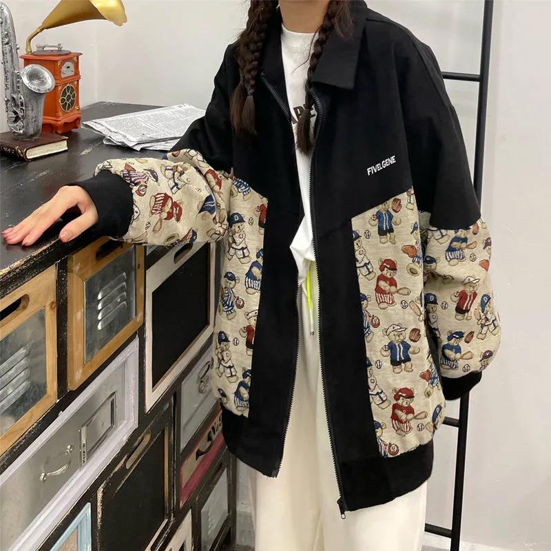 2021 New Spring&Autumn Embroidery Baseball Jacket Women's Coat Men's Couple Bomber Unisex Boyfriend Style Varsity Hiphop Street