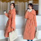 Women's Mid-length Down Padded Jacket, Long Coat, Thick Slim Temperament Padded Jacket