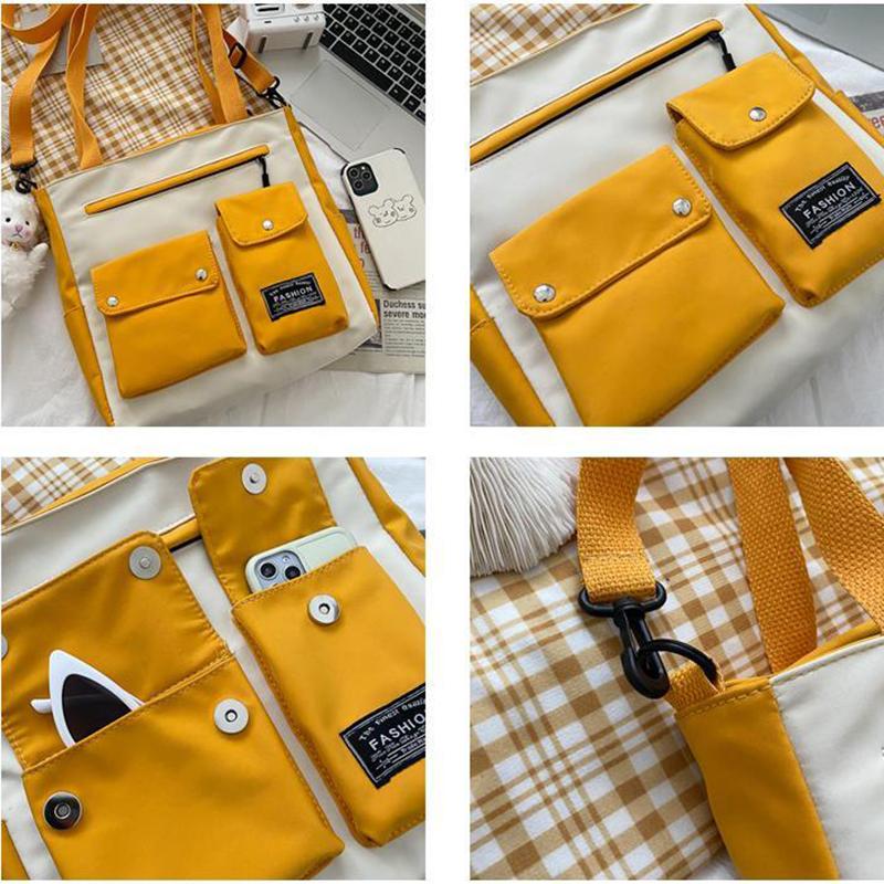 Large Capacity Canvas Bags Women Travel Casual Large Daily Shoulder Tote Handbag Simple