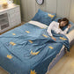 Winter High-quality Double-sided Fleece Blanket Blanket Plus Fleece Sheet Single Double Blanket Coral Fleece Flannel Sheet Fleece Blanket