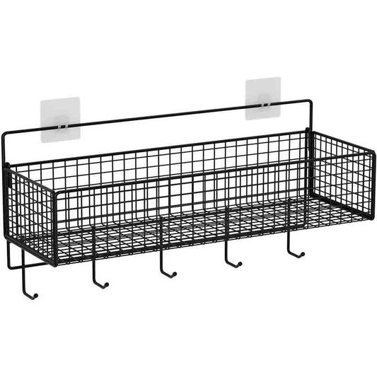 Punch-free Bathroom Rack Toilet Bath Toilet Multi-functional Square Storage Hanging Wall Bathroom Toilet