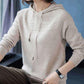 Autumn and Winter Loose Hooded Sweater Knitted Casual Solid Color Sweater Fashion Simple Female Sweater