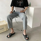 Man's Summer Slippers Anti-slip Indoor Bathroom Flat Slippers Female Soft Sole Letter Print Solid Slippers