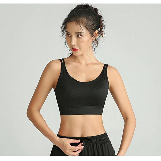Large Size Sports Underwear Women Shockproof Gathering Running Fitness Clothes Beauty Back Bra Yoga Vest Type Large Size Underwear