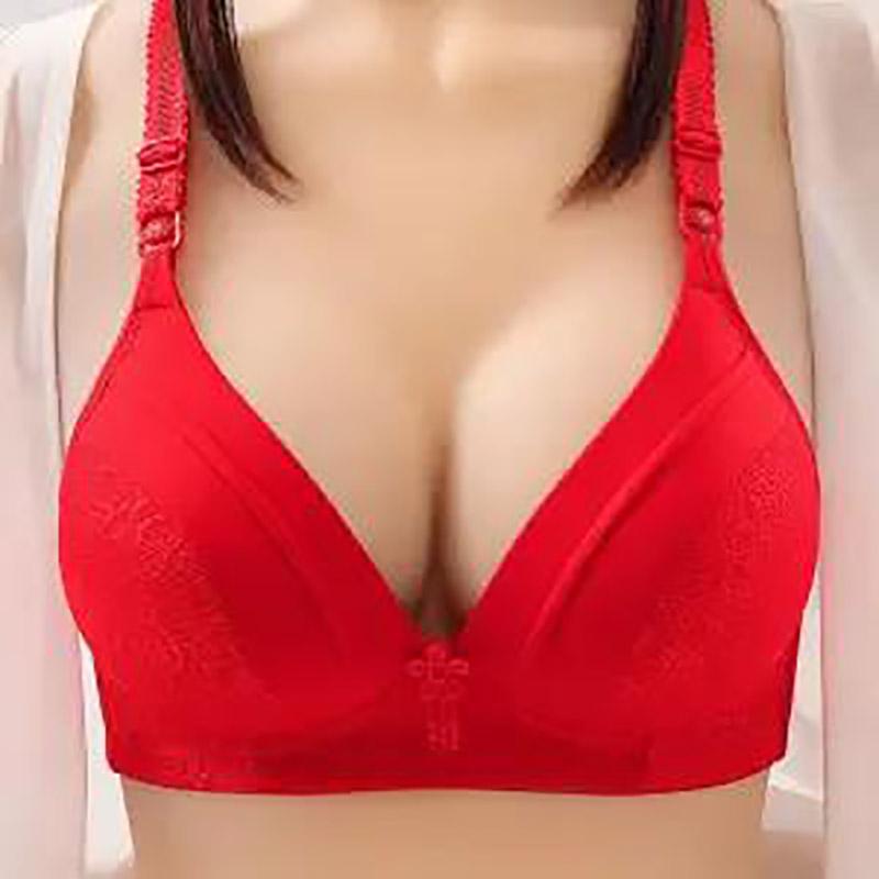 Spring and Summer Sexy Lace Thin Section Gather No Steel Ring Anti-sagging Ladies Underwear Bra