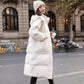 Down Padded Jacket Women's Loose Mid-length Coat Over-the-knee Coat Winter Padded Jacket