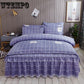 Flowers Bedding Sets Girl Teen Duvet Cover Pillowcase Stripe Bed Sheet twin queen king size