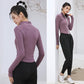 Women's Quick Dry Yoga Clothes Gym Running Sports Suit Short Long Sleeve Cardigan Zipper Top Jacket Loose Wide Leg Pants Suit Fitness Suit