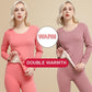 Constant Temperature Self-heating Thermal Underwear Women's Suit Double-sided Ladies Autumn Clothes Long Pants Winter Plus Velvet Thickening