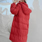 WTEMPO Down Jacket Mid-length Over-the-knee Quilted Jacket Loose Fashion White Duck Down