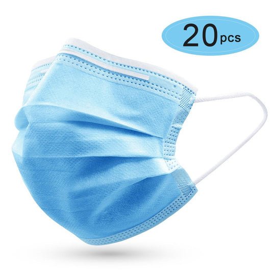Disposable Masks 3-Layer Fliter Anti-Dust Waterproof PM2.5 Safe Earloop Protective Face Masks